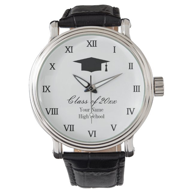 Custom graduation watch for graduate students (Front)