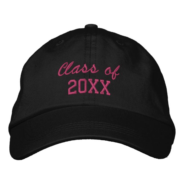 Custom Graduation Year Grad Gift or Class Reunion Embroidered Hat (Front)