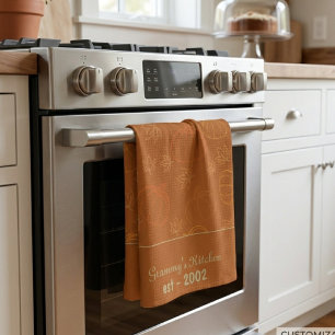 Custom Grammy’s Kitchen Fall Personalised Tea Towel