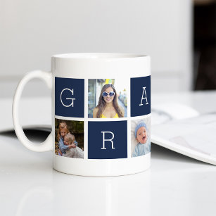 Custom Gramps Grandfather Photo Collage Coffee Mug