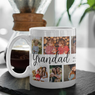 Custom Grandad 12 Photo Collage Coffee Coffee Mug