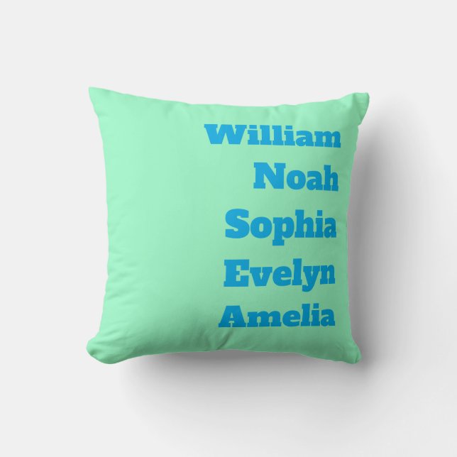 Custom Grandchildren Names  Cushion (Front)