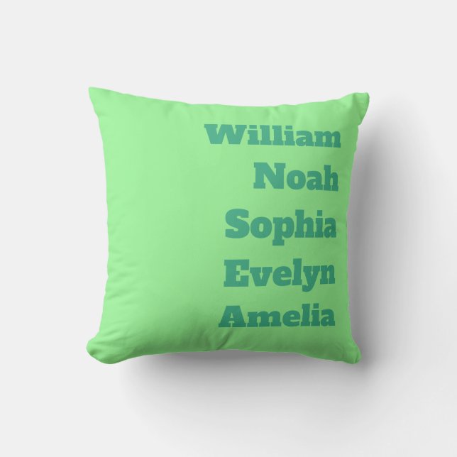 Custom Grandchildren Names  Cushion (Front)