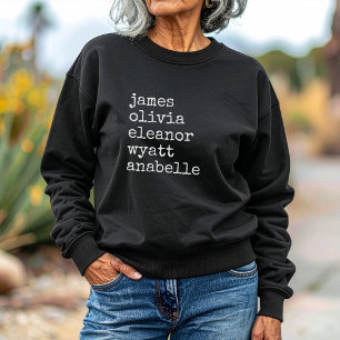 Custom Grandkid Names Grandma Gift Sweatshirt