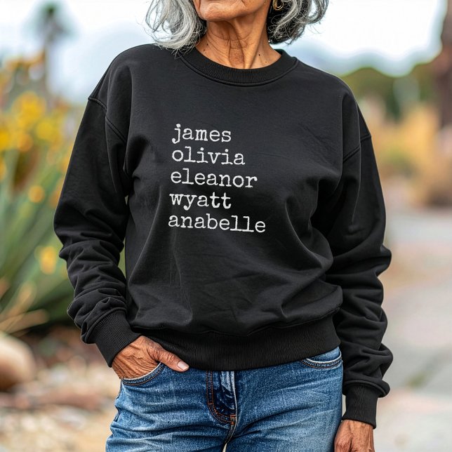 Custom Grandkid Names Grandma Gift Sweatshirt (Creator Uploaded)