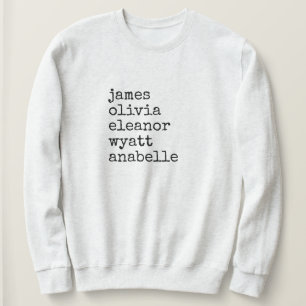 Custom Grandkid Names Grandma Gift Sweatshirt