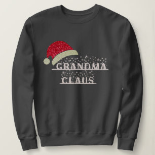Custom Grandma Clause Christmas Sweatshirt