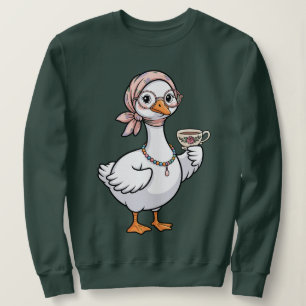 Custom Grandma Goose On The Loose , Cute Grandma Sweatshirt