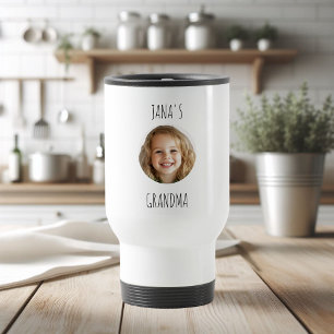 Custom Grandma   Personalised Face Photo  Travel Mug