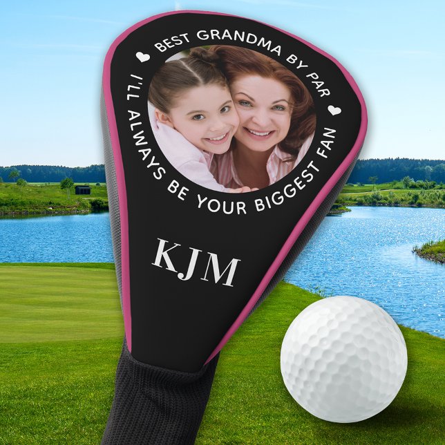 Custom GRANDMA Personalised Photo & Monogram Golf Head Cover (Creator Uploaded)
