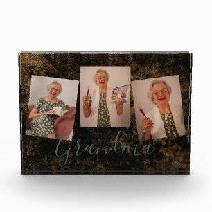 Custom Grandma Photo Block with 3 Photos Editable