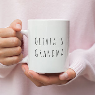 Custom Grandma Photo & Name Personalized Gift Coffee Mug