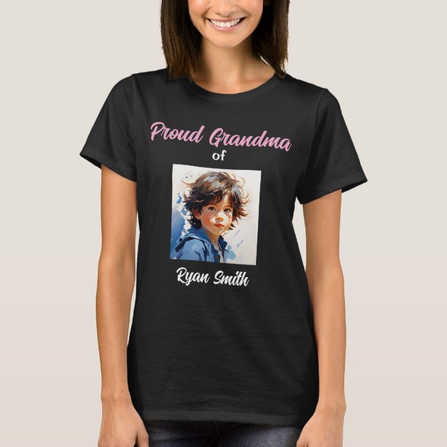 Custom Grandma Shirt – Personalised Gift for Her (Front)