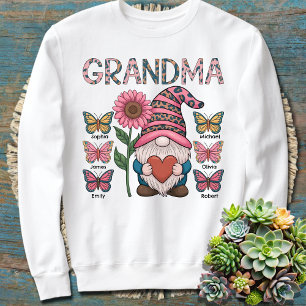 Custom Grandma Sweatshirt With Grandkids Names