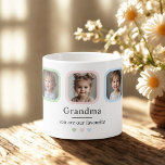 Custom Grandma | “You Are Our Favourite " Gift Espresso Cup<br><div class="desc">Small in size, big on love! This personalised espresso mug features three framed grandchild photos and the sweet message “Grandma, you are our favourite.” Designed for her favourite little coffee breaks, it’s the perfect sentimental gift for espresso-loving grandmas, great for Mother’s Day, birthdays, or just because. A cosy keepsake that...</div>