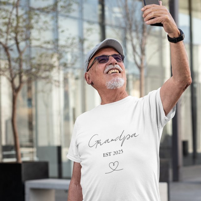 Custom Grandpa EST Year T-Shirt (Creator Uploaded)