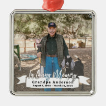 Custom Grandpa Memorial Photo In Loving Memory