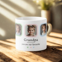Custom Grandpa with 2 Grandkids Photo Gift