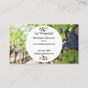 Custom Grape Fruit Personalised Business Card