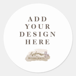 Custom Graphic Classic Round Sticker