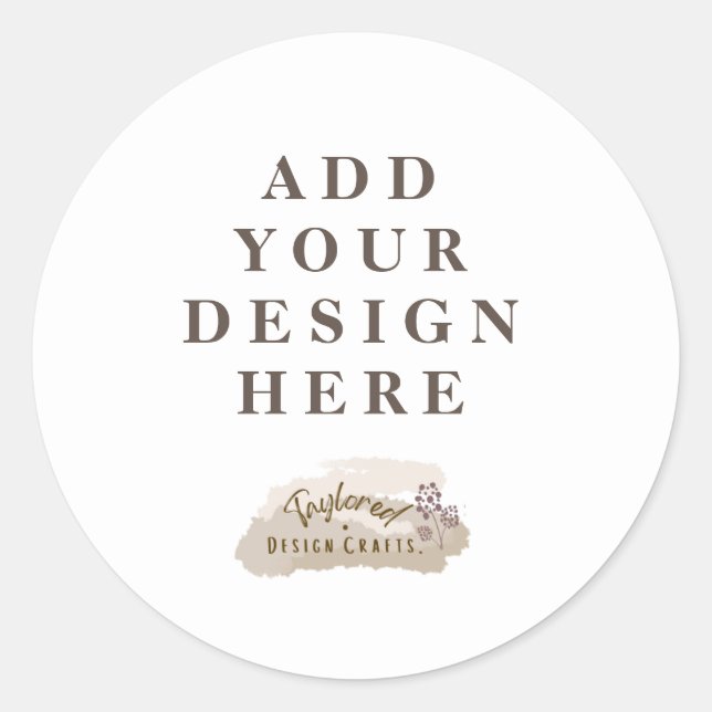 Custom Graphic Classic Round Sticker (Front)