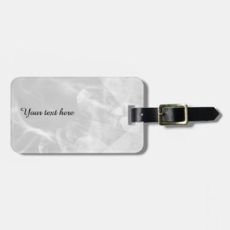 Custom gray crystal luggage tag