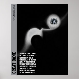 Custom Great Dane Guardian Poster