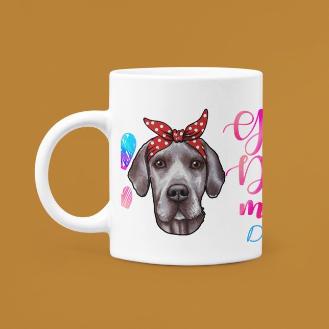 Custom Great Dane Mum Cute Mother's Day Dog Lover Coffee Mug (Creator Uploaded)