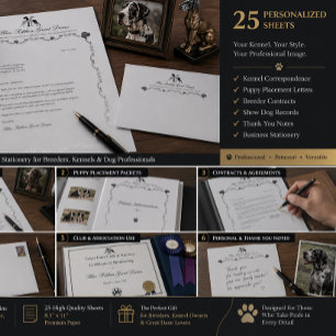 Custom Great Dane Professional Kennel Stationery Flyer