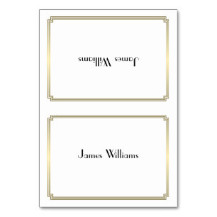 Custom Great Gatsby Art Deco Gold Place Cards