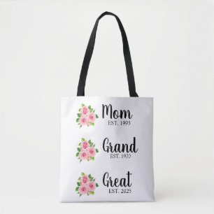 Custom Great Grandma Tote Bag Personalised Grandma