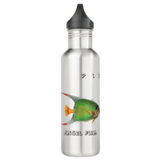 Custom Green Angel Fish Pisces Astrological Sign 710 Ml Water Bottle