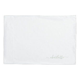 Custom green Bed Pillow Pillowcase