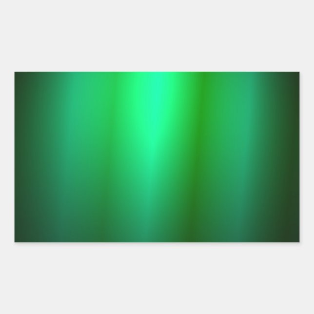Custom Green Black Colour Blank Trendy Template Rectangular Sticker (Front)