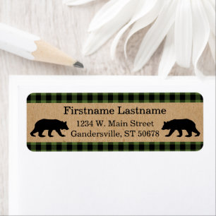 Custom Green Black Country Check Plaid Pattern