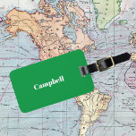 Custom Green business sharp acrylic Luggage Tag<br><div class="desc">Travel in style with this clean neat customisable acrylic luggage tag. 
customise with your own contact info and name</div>