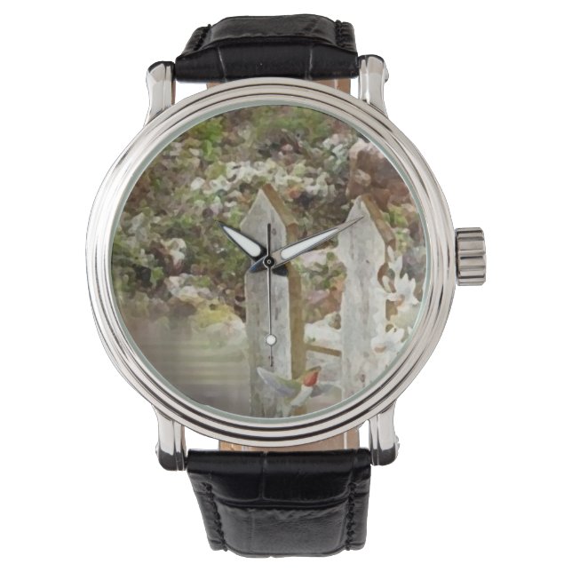 Custom Green Clock Watch (Front)