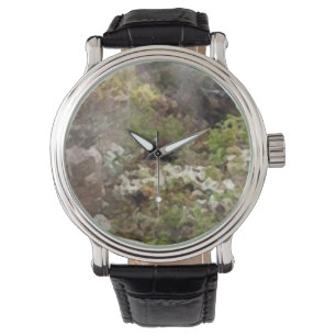Custom Green Clock Watch