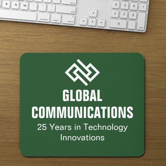 Custom Green Cyber Technology Computer Company  Mouse Pad (Creator Uploaded)
