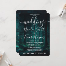 Custom Green Enchanted Forest Wedding