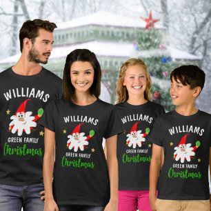 Custom Green Family Christmas T-Shirt