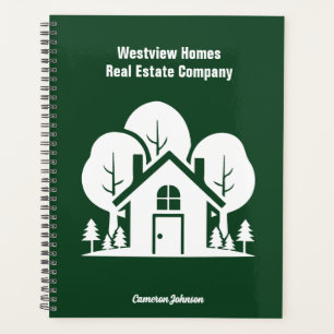 Custom Green Forest House Real Estate Company Planner