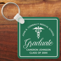 Custom Green Medical School Graduation Keepsake