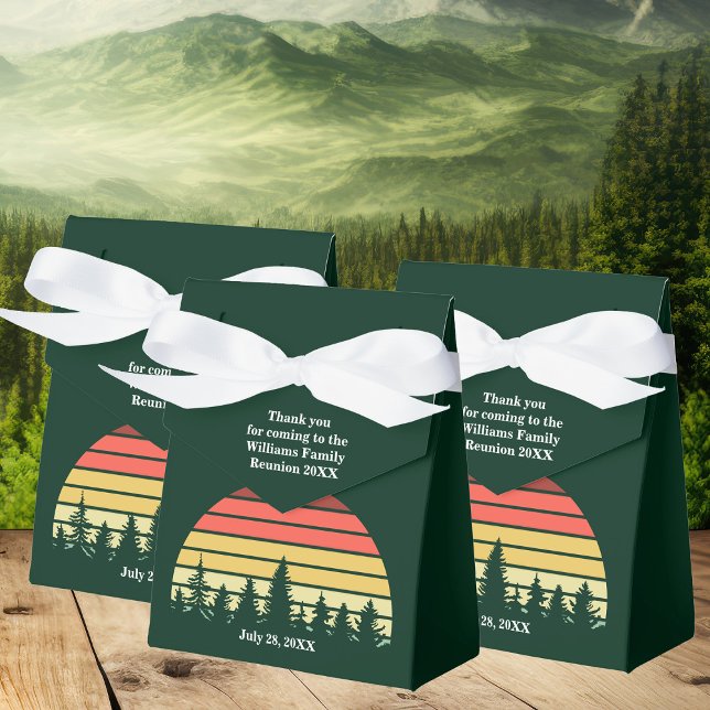 Custom Green Outdoor Family Reunion Party Favour Box (Creator Uploaded)