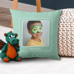 Custom Green Photo Frame Cushion