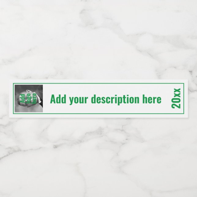 Custom Green Replacement RING BINDER SPINE LABELS (Single Label)