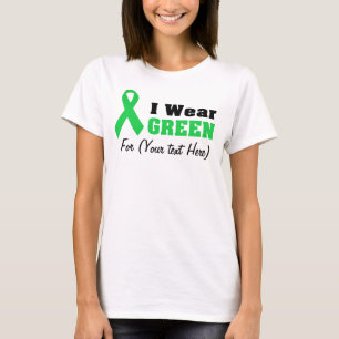 Custom Green Ribbon Awareness T-Shirt