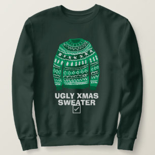 Custom green Ugly Xmas Sweater party jumper