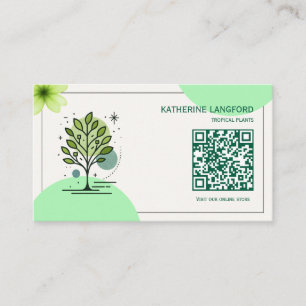 Custom Greenleaf Nursery Branding Business Card