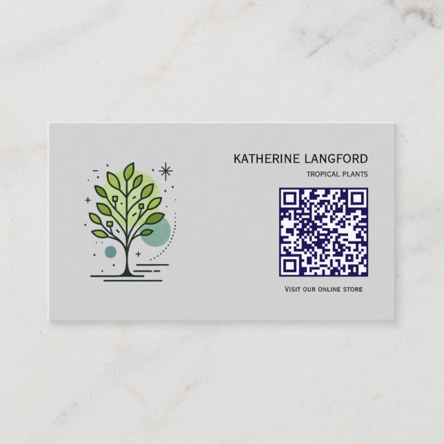 Custom Greenleaf Nursery Branding  Business Card (Front)